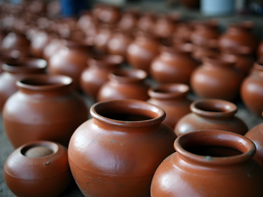 Traditional fermentation vessels at Dili's Mercado Municipal