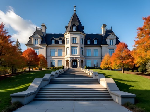 New Brunswick Legislative Assembly Building in Fredericton during autumn