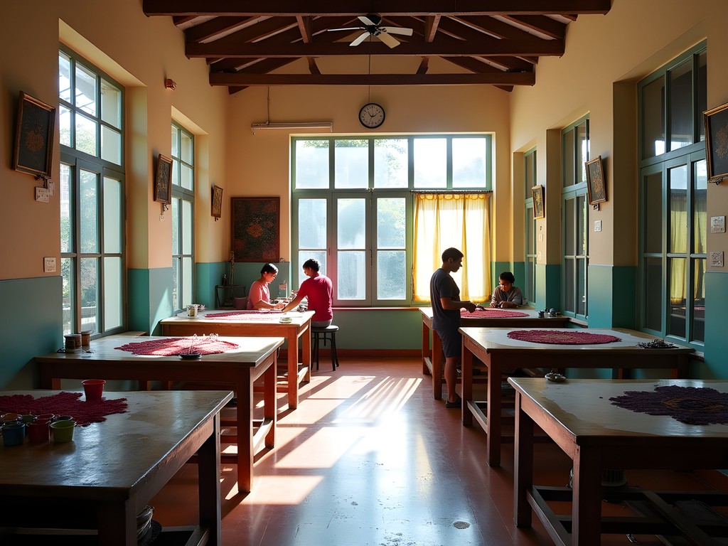 Batik workshop in hidden George Town art studio