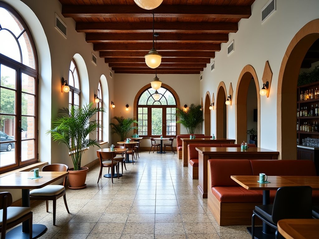 Modern café housed in historic building in Colonia Americana neighborhood of Guadalajara