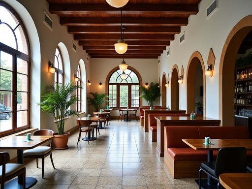 Modern café housed in historic building in Colonia Americana neighborhood of Guadalajara