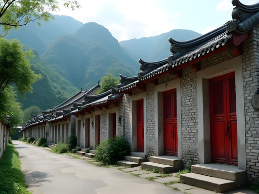 Traditional Hakka houses in Lai Chi Wo village, Hong Kong