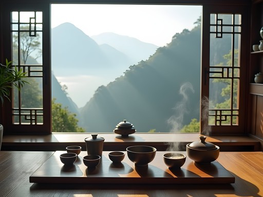 Traditional Chinese tea ceremony in a hidden Hong Kong teahouse