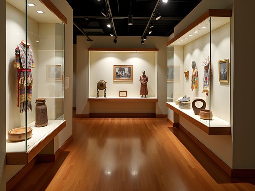 Traditional artifacts display at the Comanche National Museum and Cultural Center