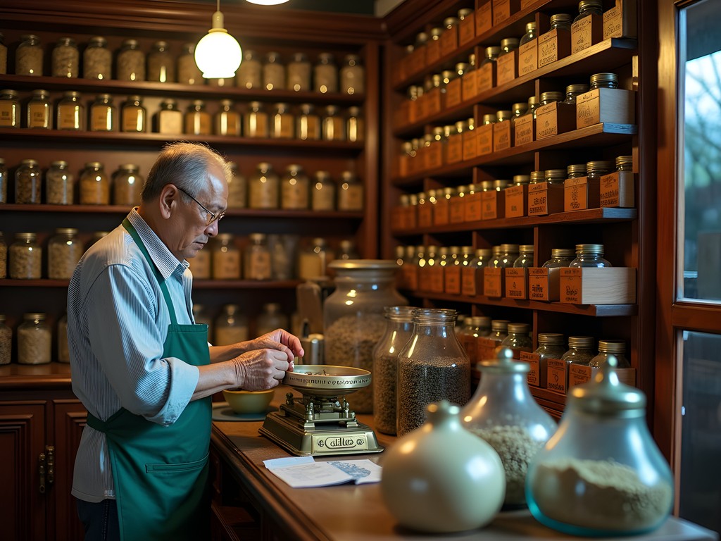 Traditional Chinese Medicine shop in Binondo with herbs and remedies