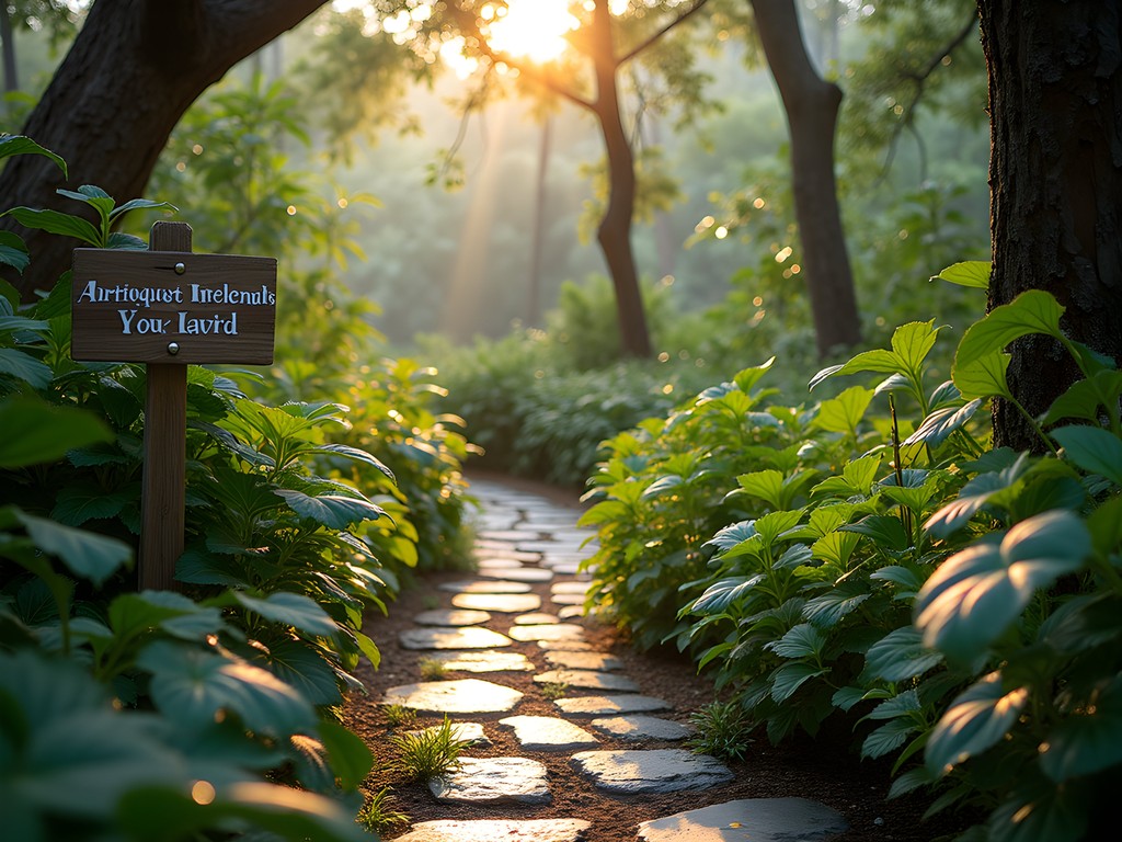 Lush medicinal plant garden at La Mesa Eco Park in Manila