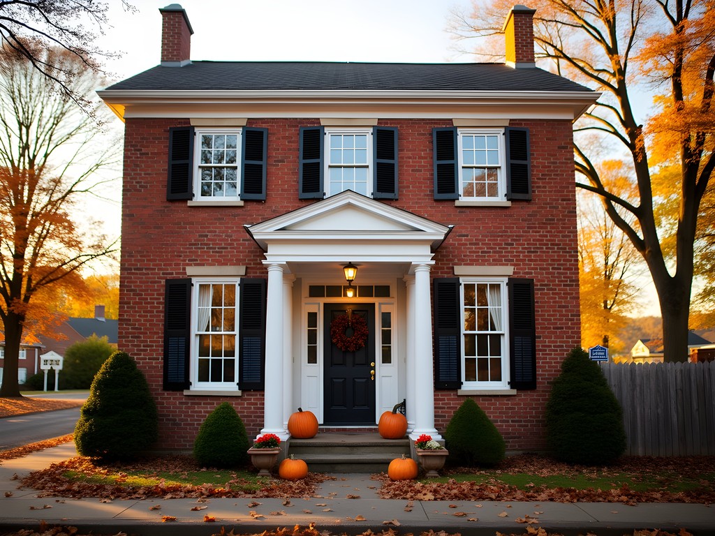 Historic Belle Boyd House in Martinsburg with autumn decorations