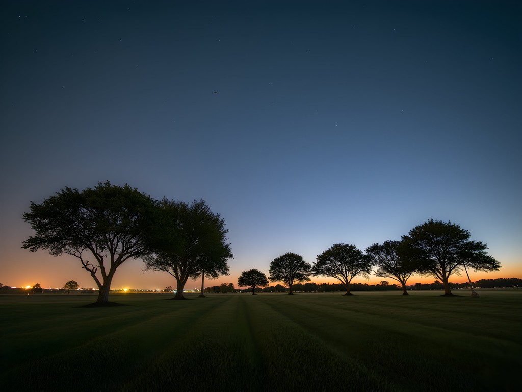 Nighttime stargazing at Joe B. Barnes Regional Park in Midwest City