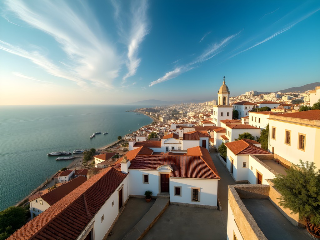 Panoramic view of Oran from Fort Santa Cruz