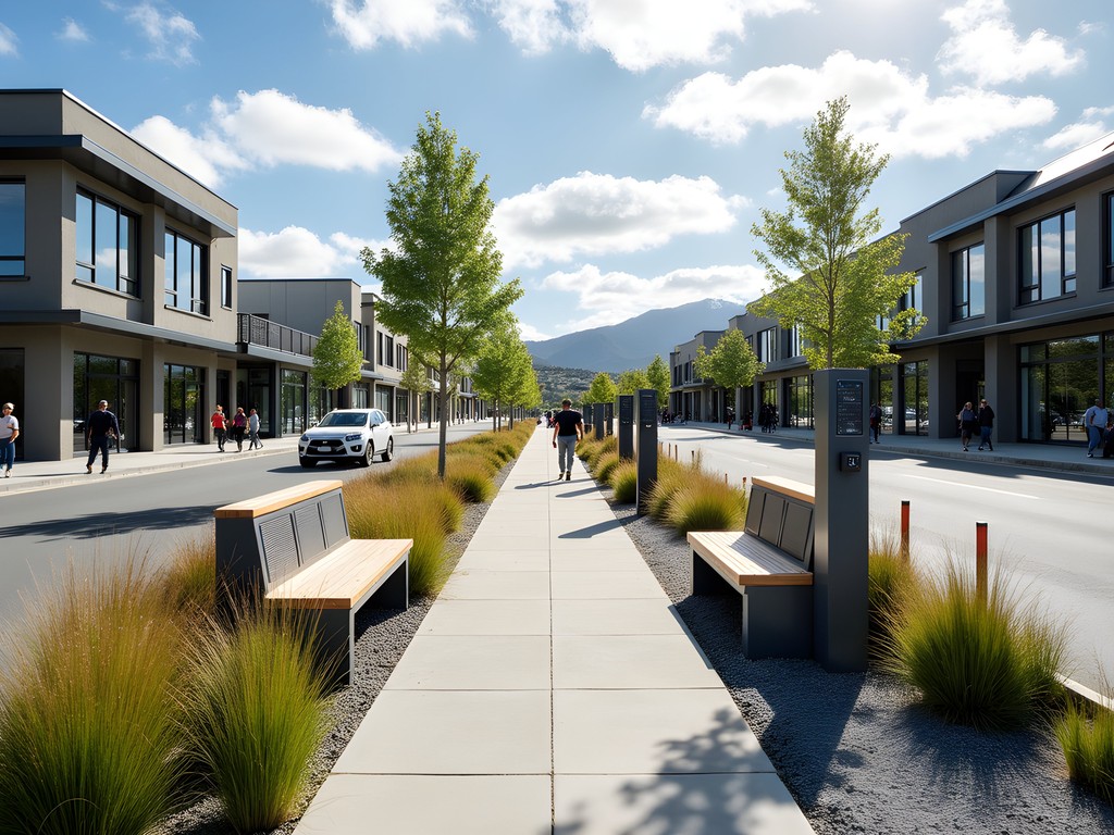 Smart urban furniture and bioswale integration in downtown Palmerston North