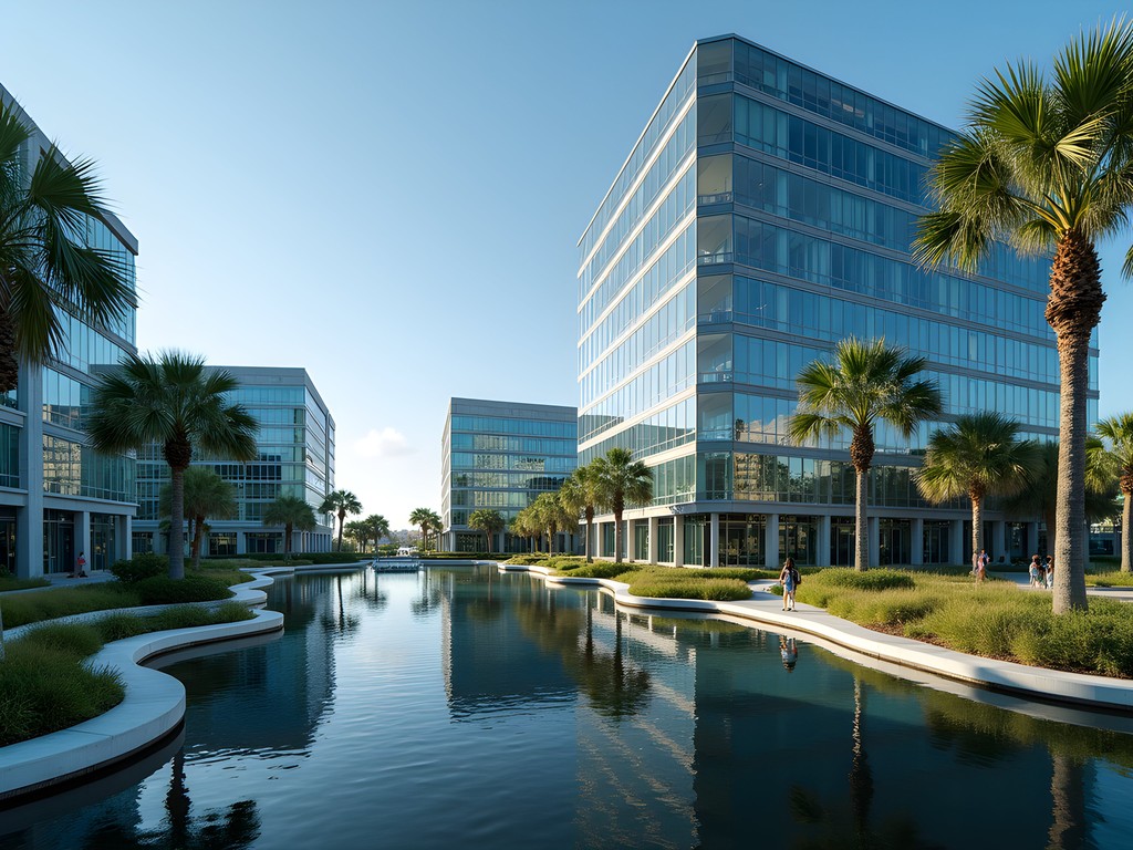 Modern research buildings at Tradition Center for Innovation in Port St. Lucie