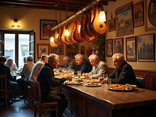 Authentic neighborhood taberna in Seville with traditional tapas and local patrons