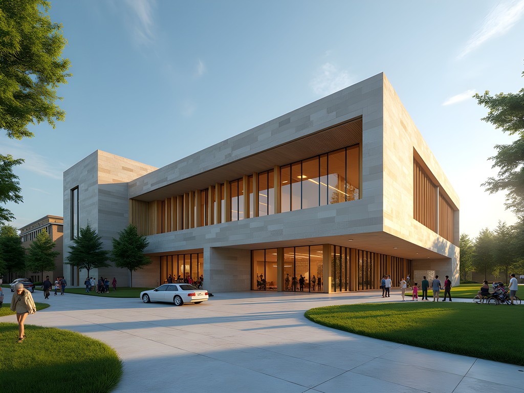 Modern architecture of the Chaldean Cultural Center in Sterling Heights with distinctive Middle Eastern design elements