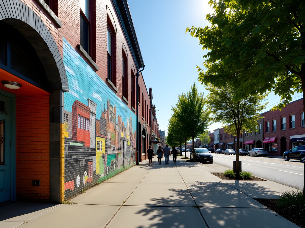 Colorful community murals along Lincoln Avenue in Tacoma's Hilltop District