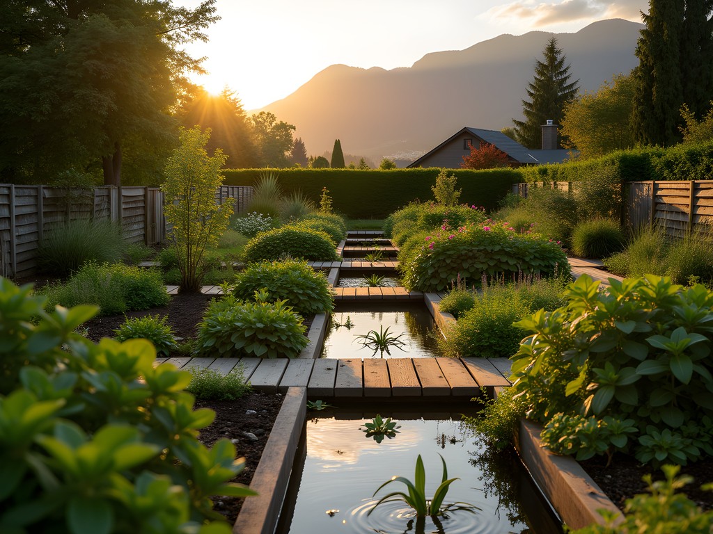 Lush community garden plots in Strathcona Vancouver