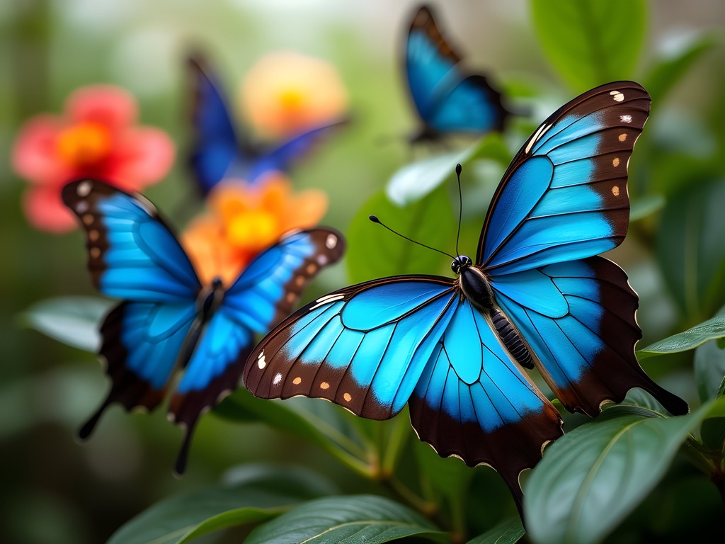 Colorful butterflies at the Butterfly Pavilion in Westminster Colorado