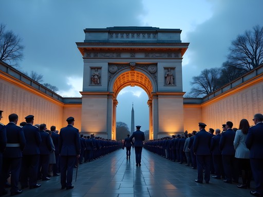 Last Post Ceremony at Menin Gate Memorial in Ypres